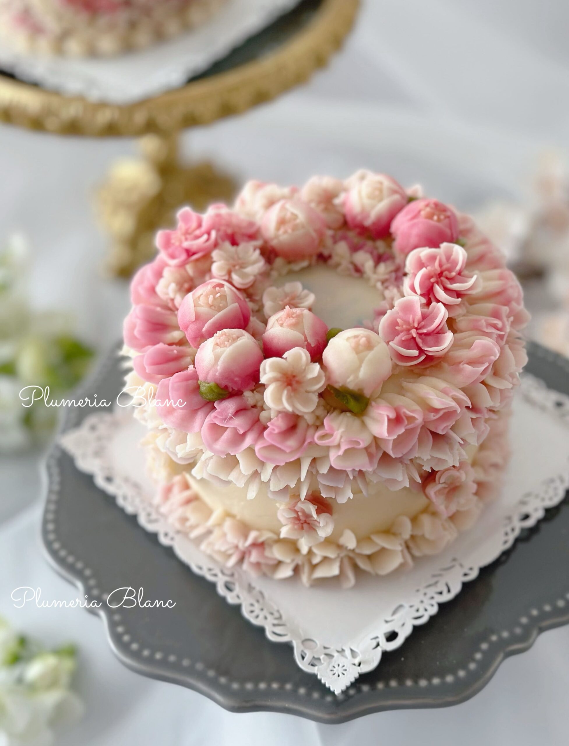 上級①　lesson5　桃の花ケーキ